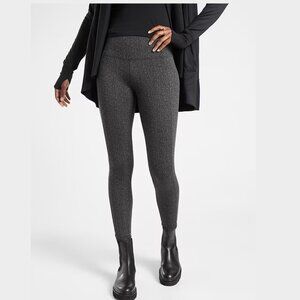 Athleta Delancey Textured Striped Stripe Nightfall Tight Leggings Crop Pants S